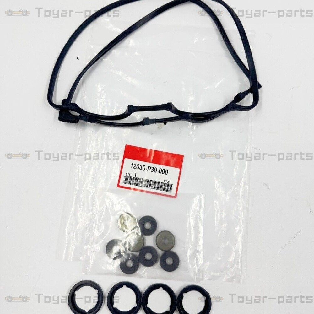 For Honda DOHC VTEC B18C Valve Cover Gasket Kit w/Grommets SEALED 12030-P30-000