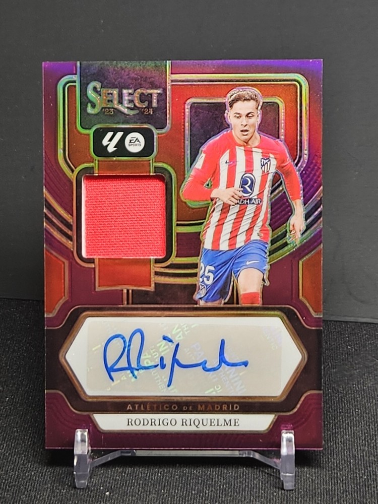 2023-24 Select La Liga Rodrigo Riquelme Relic Autograph Purple Prizm #'d 15/49
