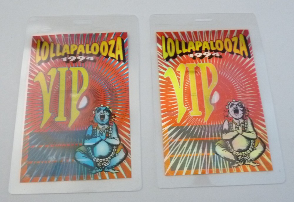 Lollapalooza 1994 VIP Concert Tour VIP Backstage Pass Laminate D17