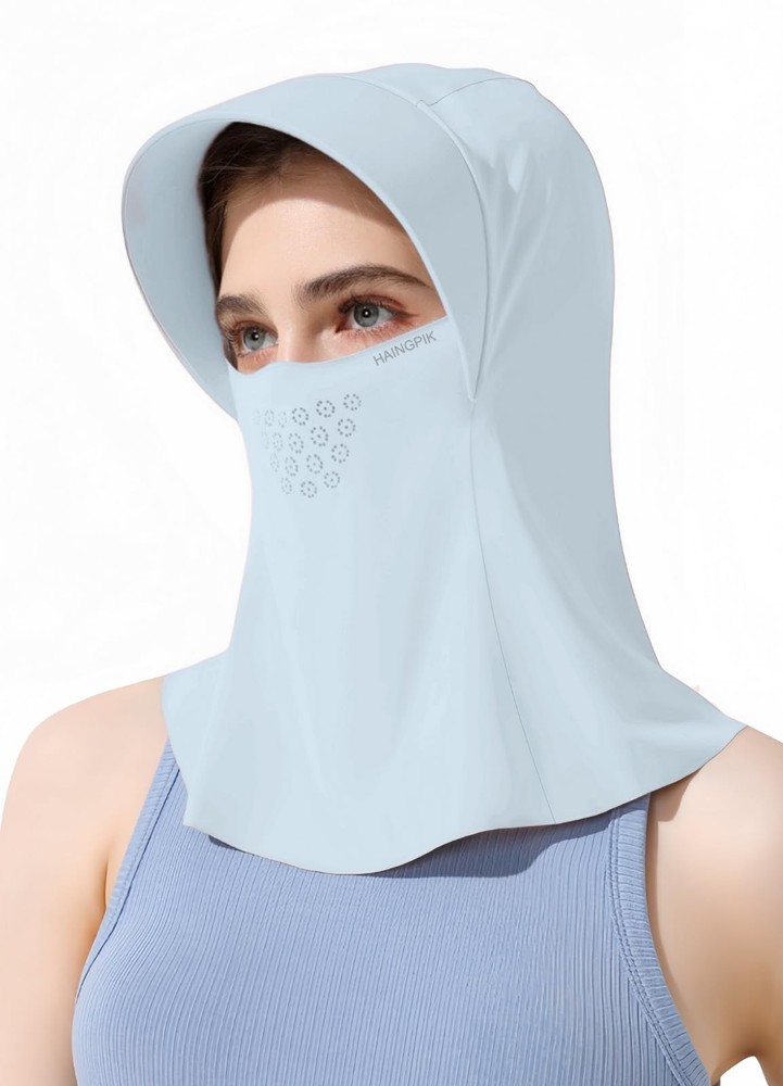 Women UPF 50+ Sun Protection Balaclava Face Mask Breathable Cooling Full Coverage
