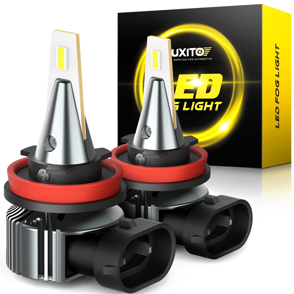 Pair H11/H8 LED Fog White Lights Bulbs 6500K Canbus Super Bright Car Accessories