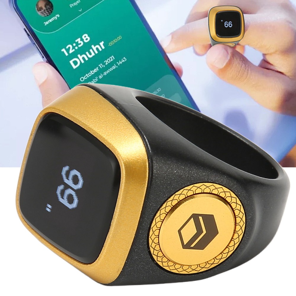 Smart Digital Tally Counter Ring with 0.49in Screen & APP Support