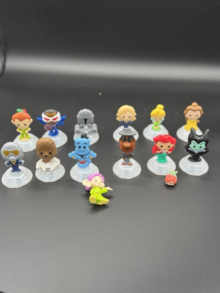 McDonalds Disney 100th Anniversary Happy Meal Toys 12-Piece Figure Set