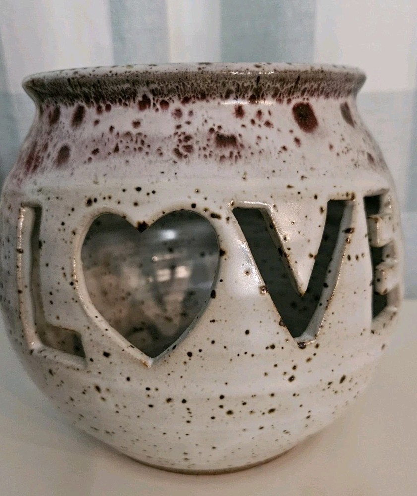 Alewine Pottery Love Luminary 2023 Handcrafted & Signed by Artisan  