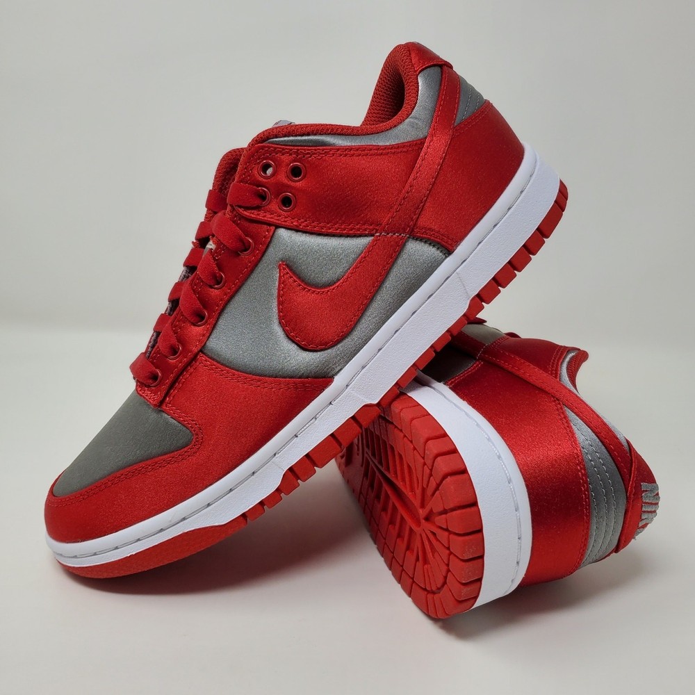 Nike Womens Dunk Low Satin UNLV DX5931-001 Women’s Size 8