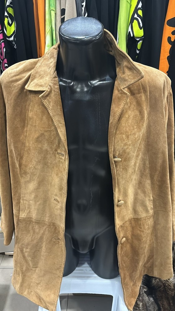 Vintage Brown Leather Jacket for Women Size L Style LLD456