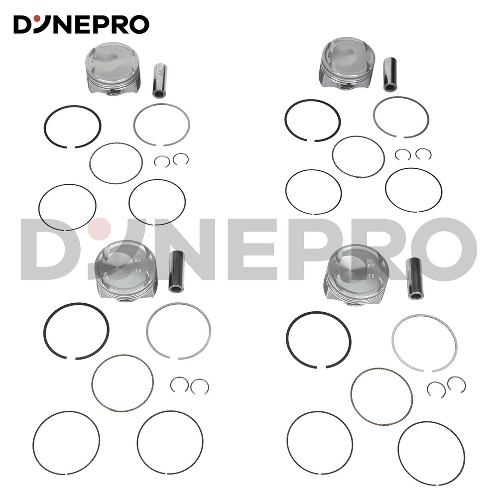 4-Piece G4FJ STD Piston & Ring Set for 2014-2020 1.6T Hyundai Elantra Kia Soul Forte