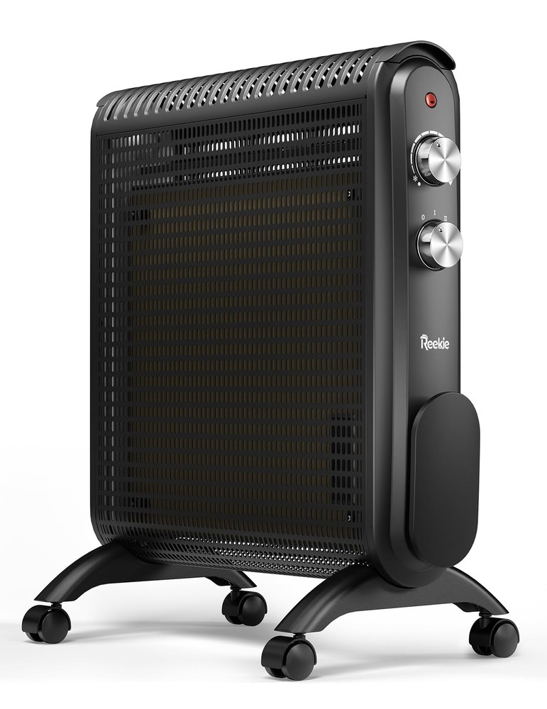 Convection Space Heaters for Indoor Use, 1500W Electric Mica Panel Heater wit...