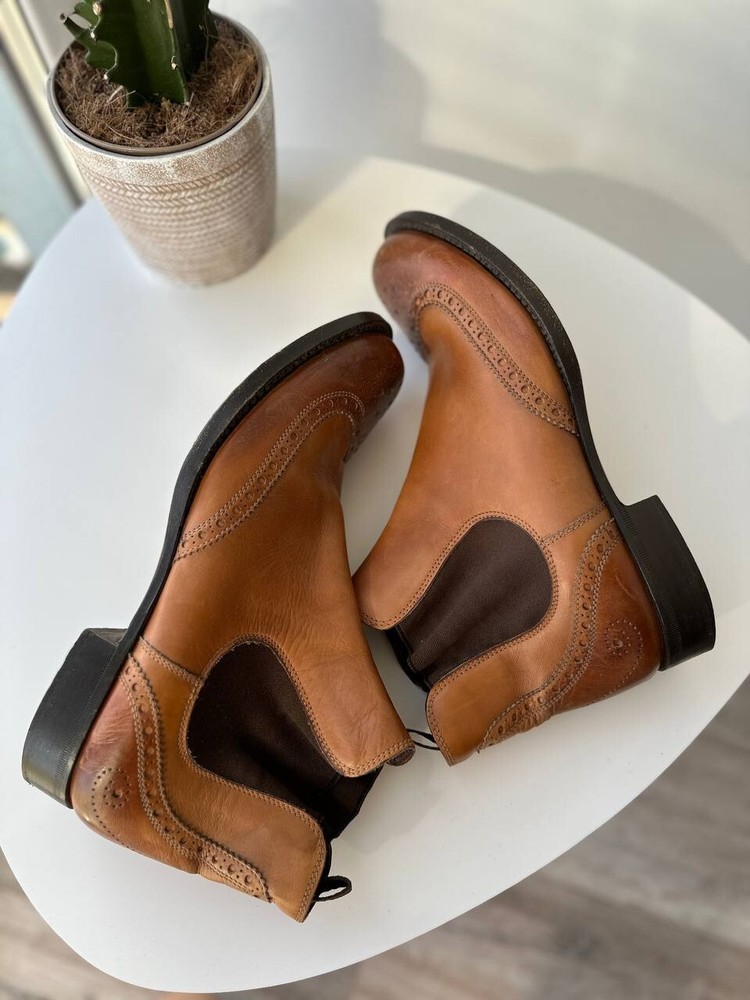 Miu Miu Chelsea Boots Brown Mens Size 44 eur / 11 us Mens