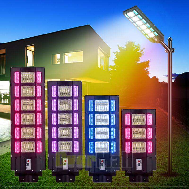 1000W Solar LED Street Light with PIR Motion Sensor for Outdoor Garden Security