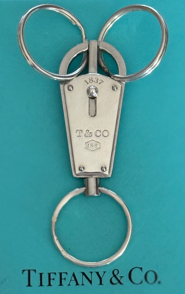 Tiffany & Co.  1837 Valet  Keyring Sterling  Silver 925