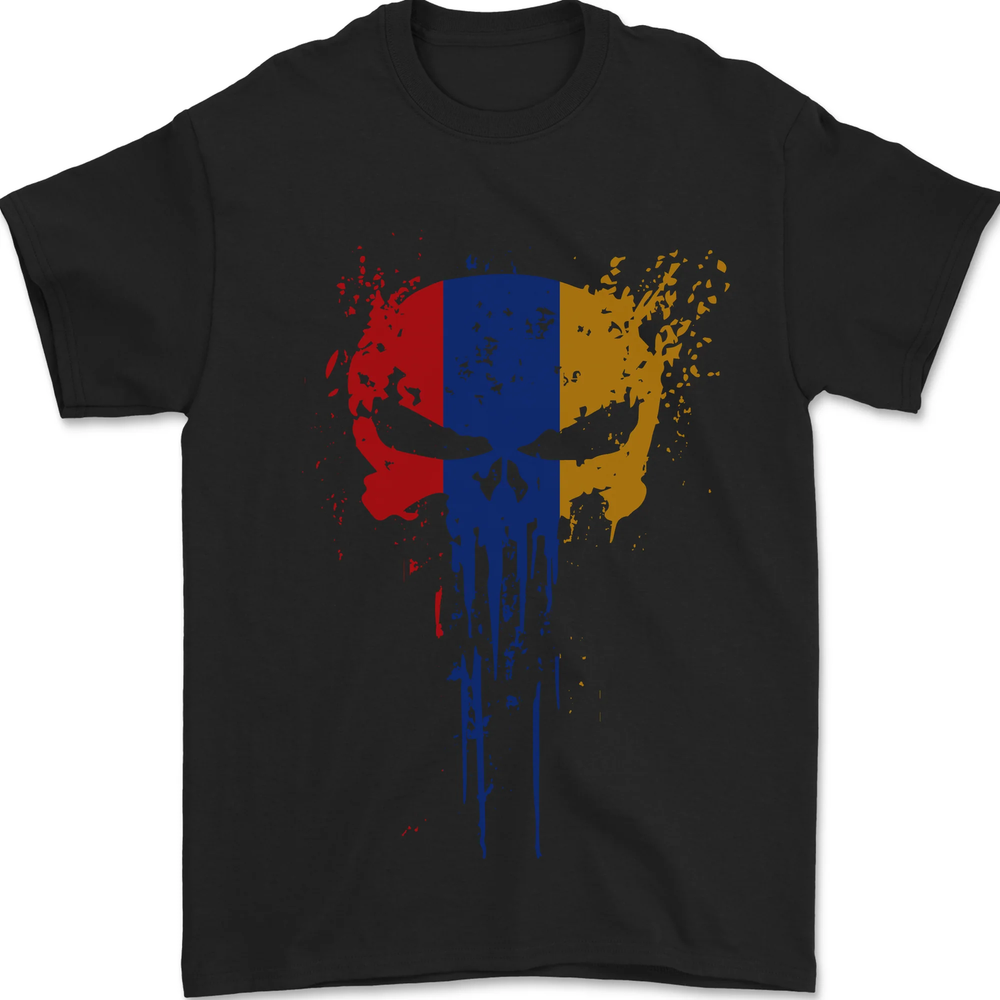 Arminia Skull Gym Training Bodybuilding Mens T-Shirt 100% Cotton