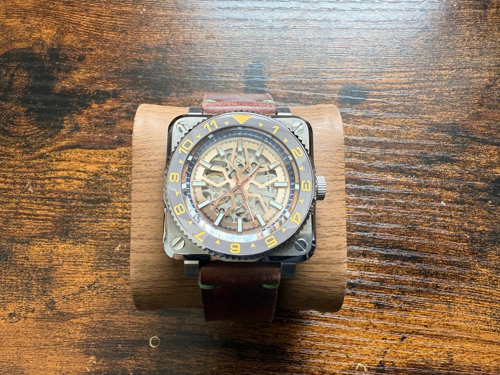 Skeleton mod watch Powered by Seiko NH70 automatic movement