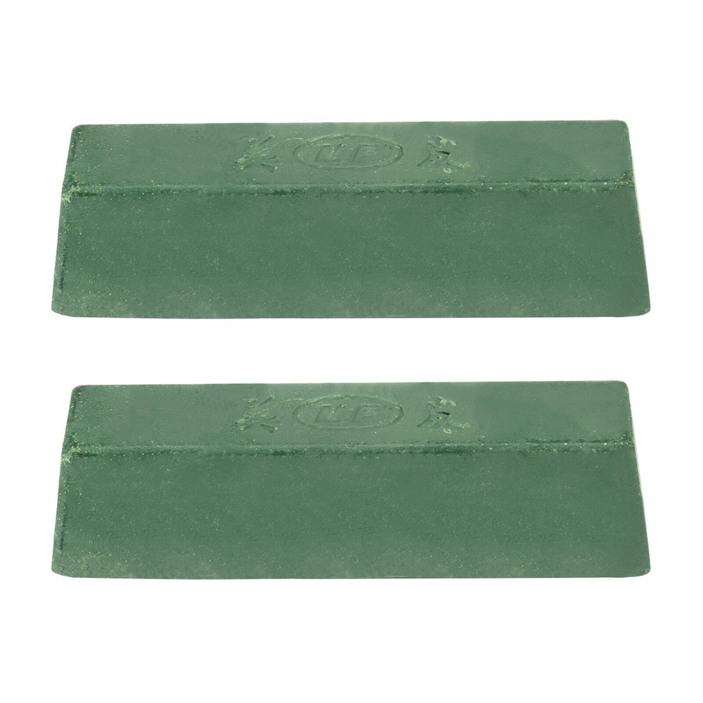 2pcs Metal Buffing Polishing Compound Bars, 16oz, Green, Fine Polish