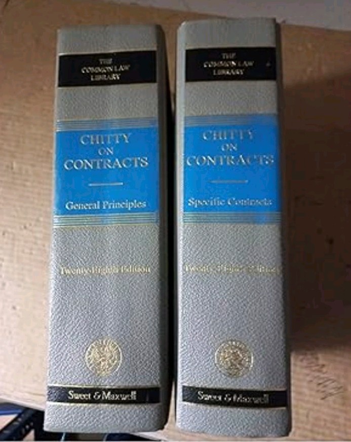 Chitty on Contracts 28th Ed Vol 1 and 2 The Common Law Library