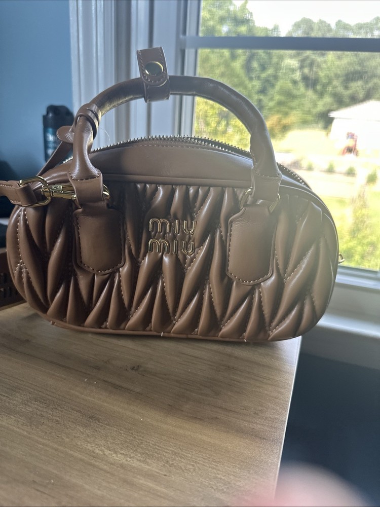 Miu Miu Handbag Brown Leather 1:1 brand New