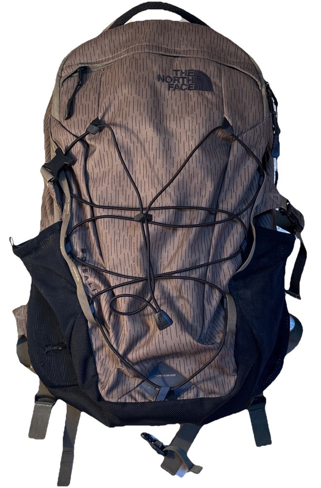 North Face Borealis Backpack with Waist Strap Olive Green Laptop Hiking Book Bag  