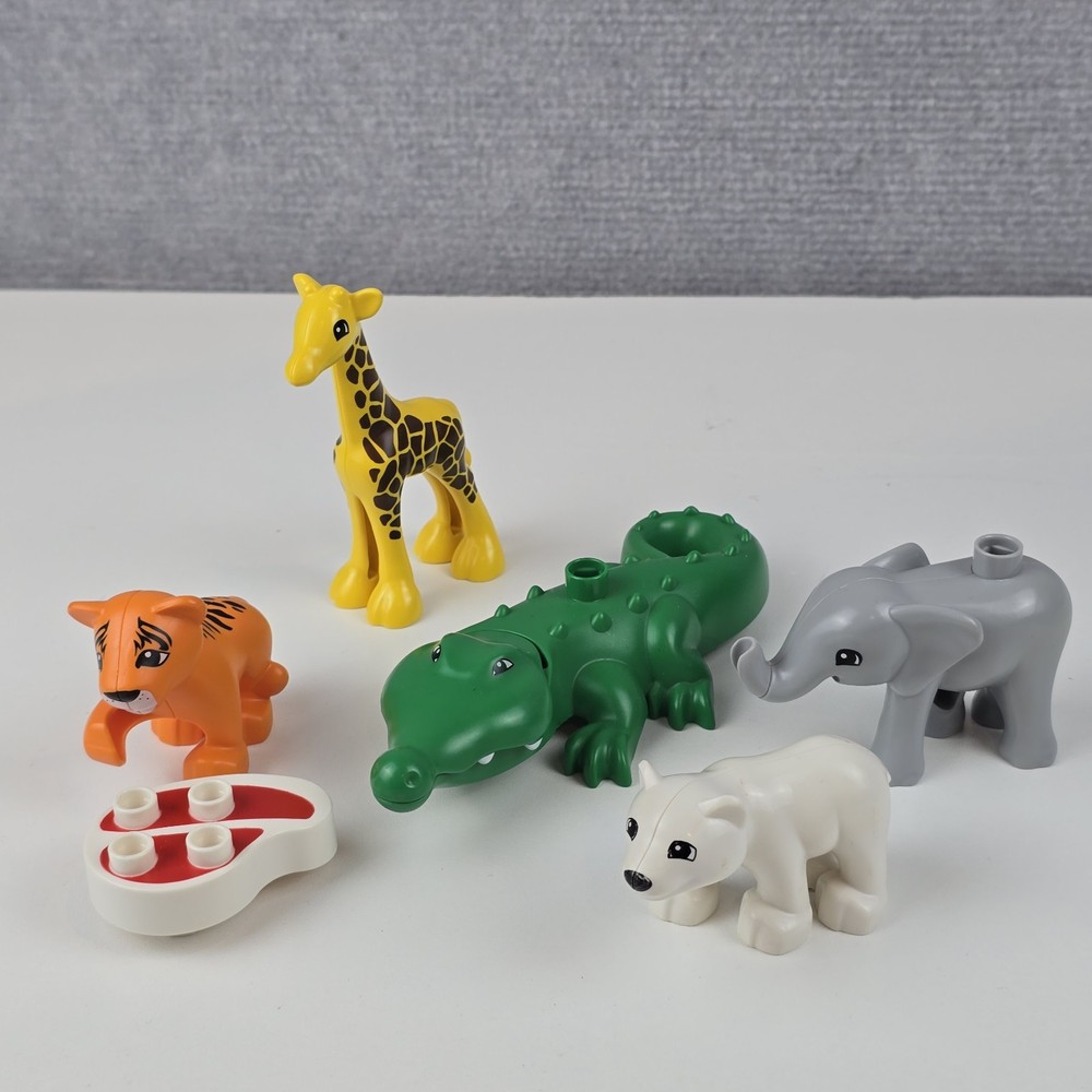 LEGO DUPLO Animals Zoo Safari Giraffe Crocodile Elephant Polar Bear Tiger Lot