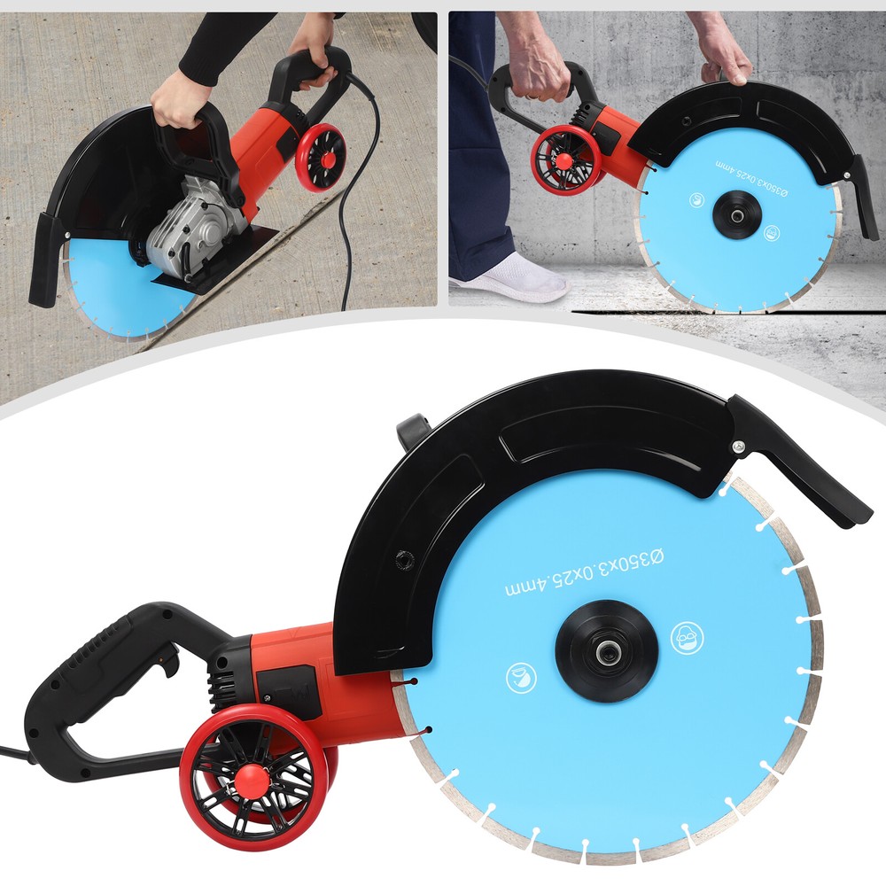 DC 12V Electric Concrete Saw 4000W Motor Circular Saw Cutter with Blade 3000RPM