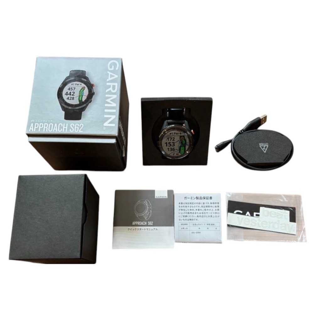 Garmin Approach S62 Golf GPS Smartwatch - Used with Cracked Screen