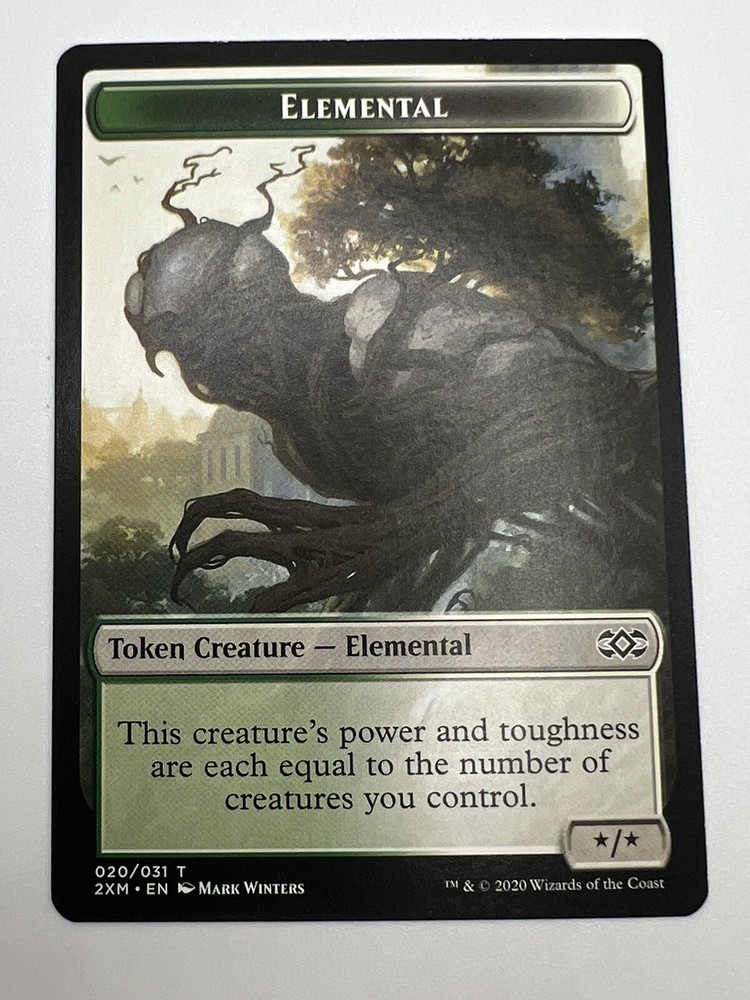Elemental Token Card 020 Double Masters 2XM MTG Magic Near Mint-image