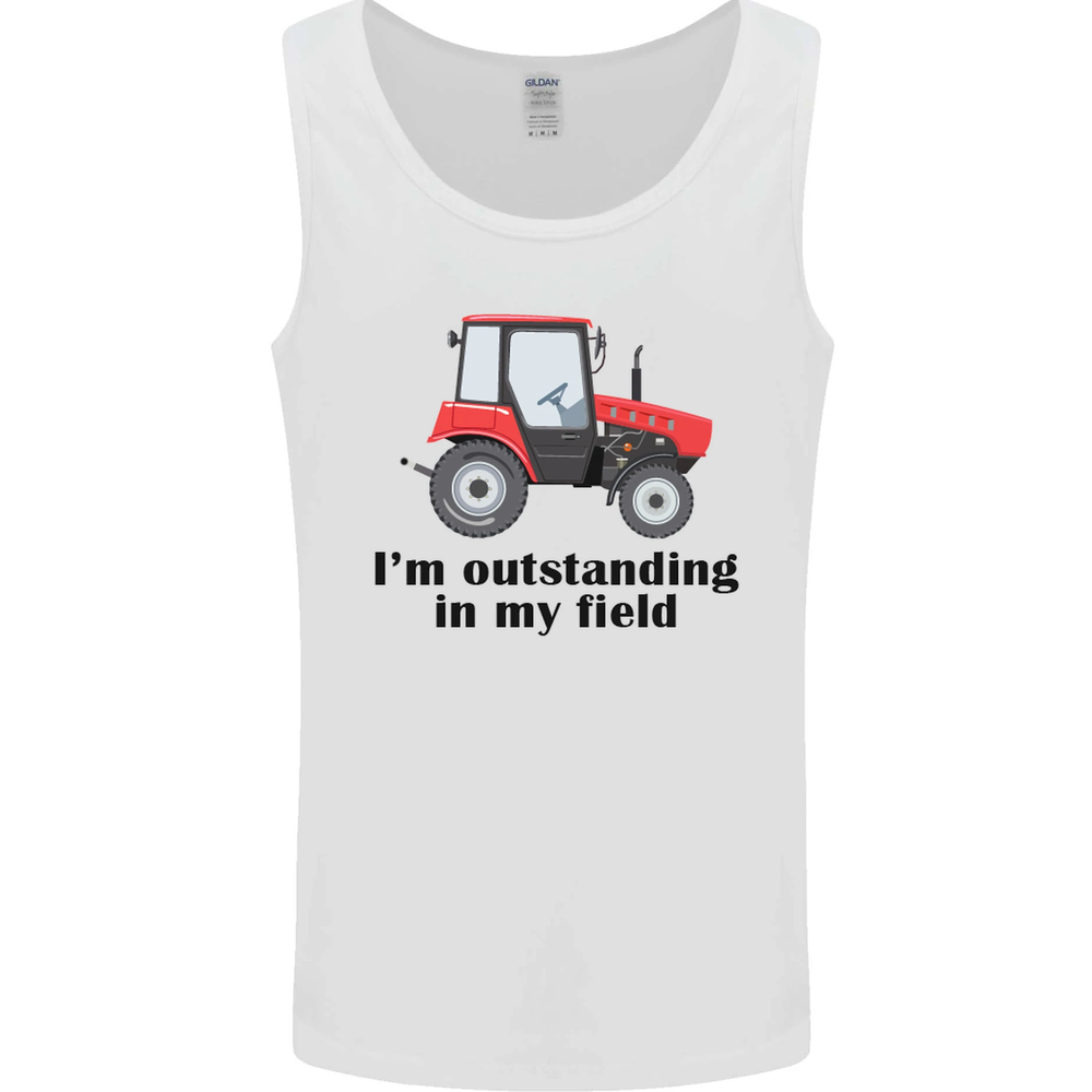 Outstanding Farmer Tractor Vest Tank Top for Men