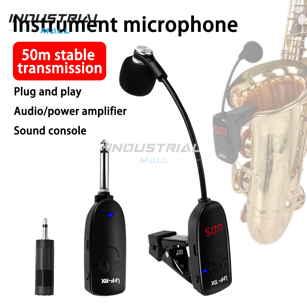Wireless Saxophone Microphone Kit with Receiver for Crystal Clear Sound  