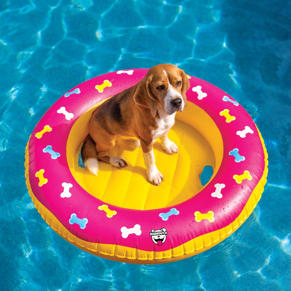 Durable Inflatable Vinyl Pool Float for Small to Medium Dogs