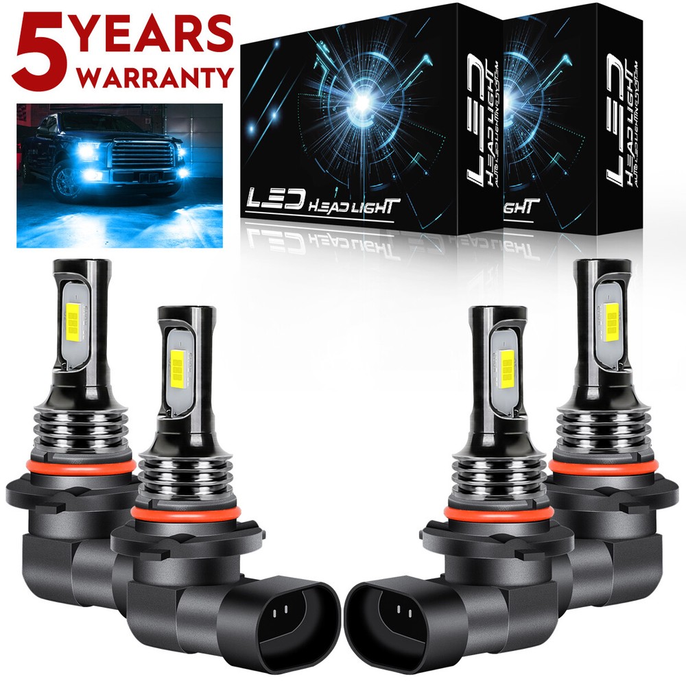 For Tahoe 2001-2006 - 4x 8000K Blue LED Headlight High/Low Beam Bulbs