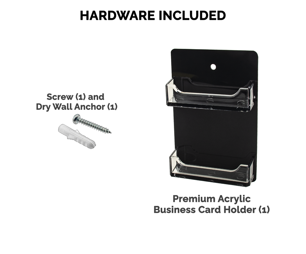 2 Pocket Gift Card Retail Holder Display Wall Mount with Hanging Hardware