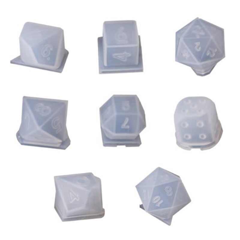 Square Triangle Dice Epoxy Resin Mold For Crystal Dice Jewelry Making Supplies