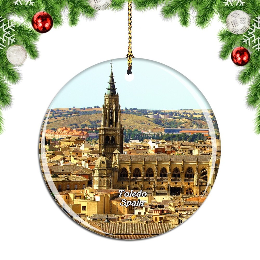Spain Cathedral Toledo Christmas ornament city travel souvenir
