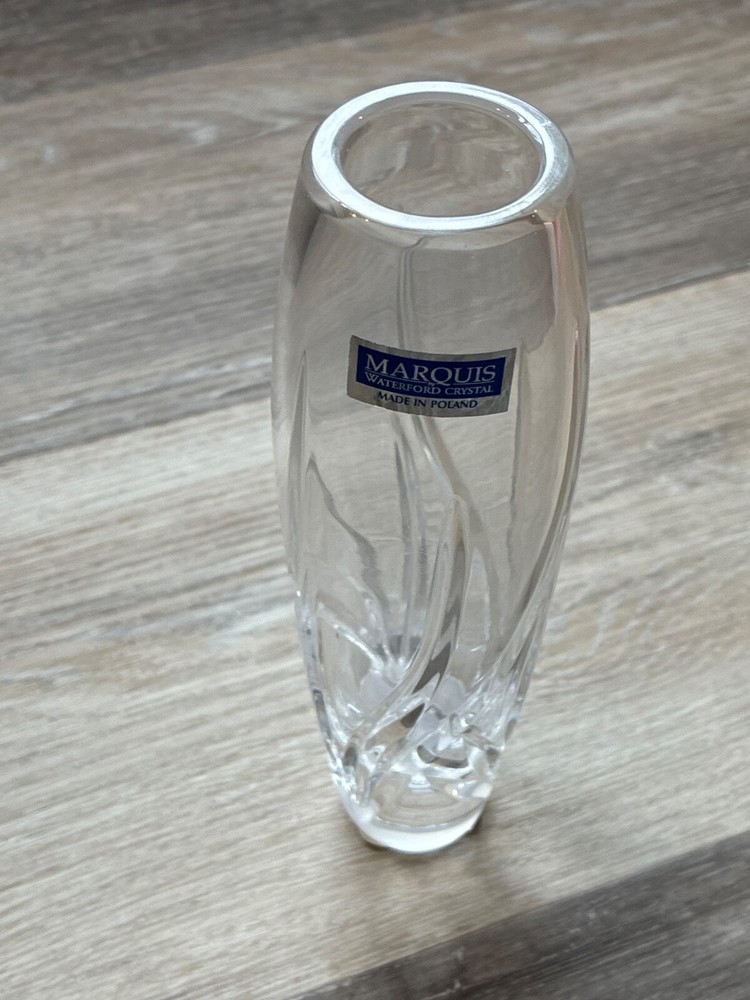 Marquis Waterford Wyndmere Crystal Flower Bud Vase 7 Inch Poland