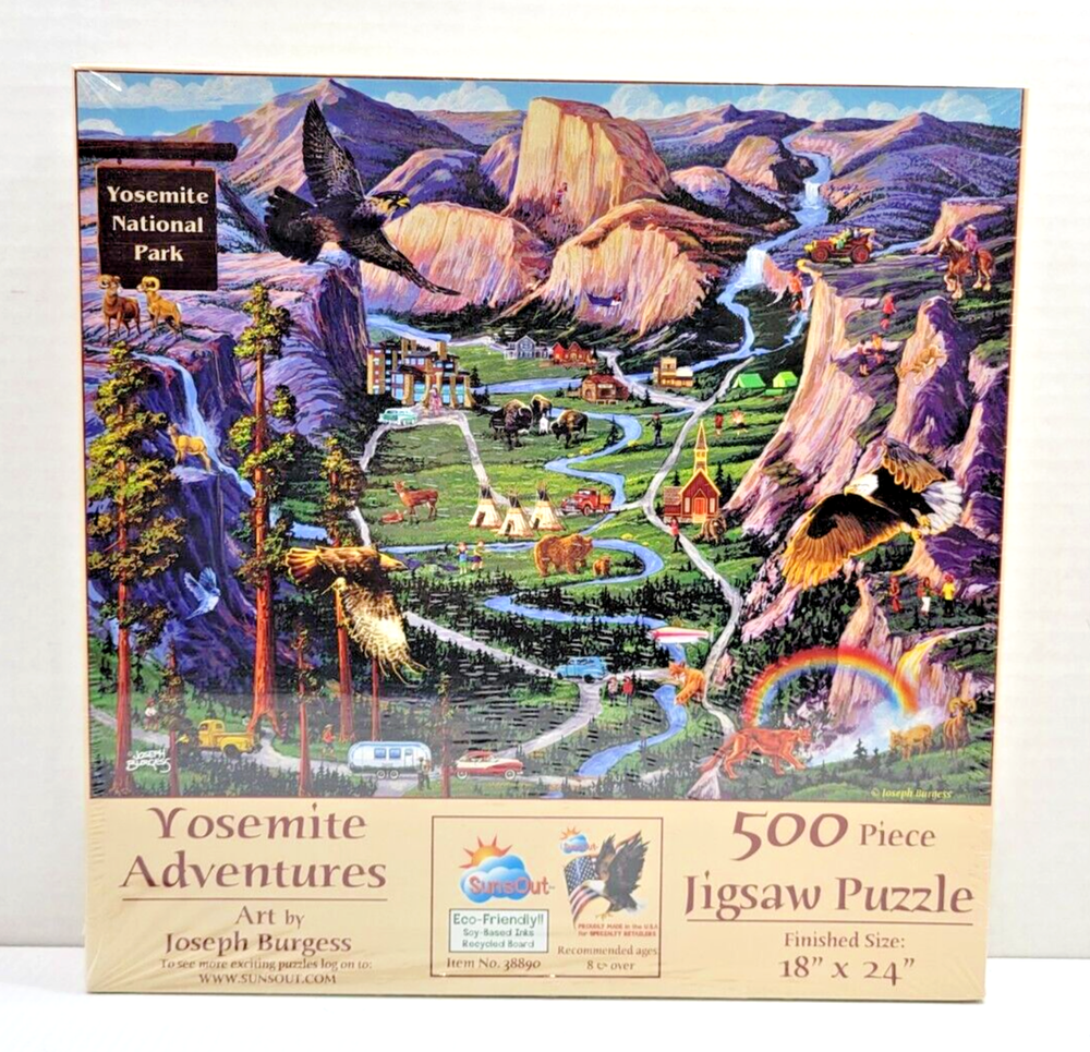 Yosemite Adventures Puzzle by SunsOut 500 pcs Joseph Burgess