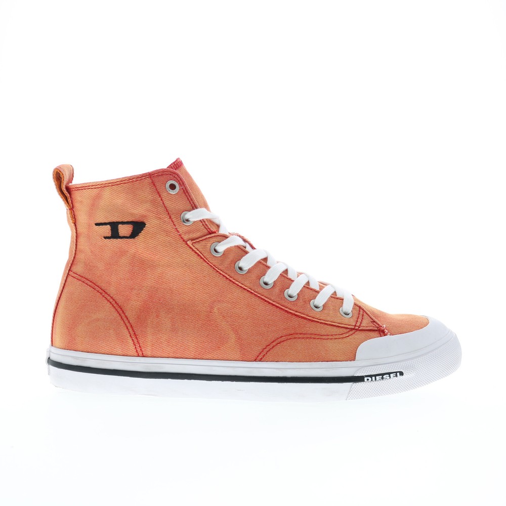Diesel S-Athos Mid Y02879-PR573-T4026 Mens Orange Lifestyle Sneakers Shoes