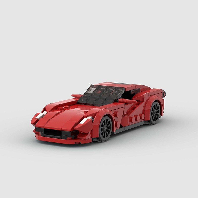 LEGO MOC Ferrari 812 Red Speed Champions Fast Build Toy Car Ideal Gift for Collectors