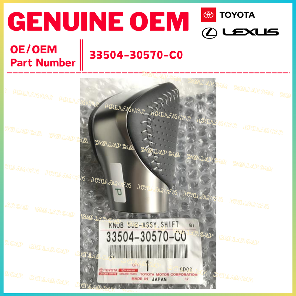 LEXUS 33504-30570-C0 GS F Sport Leather Shift Knob GS300 GS350 GS450 Genuine