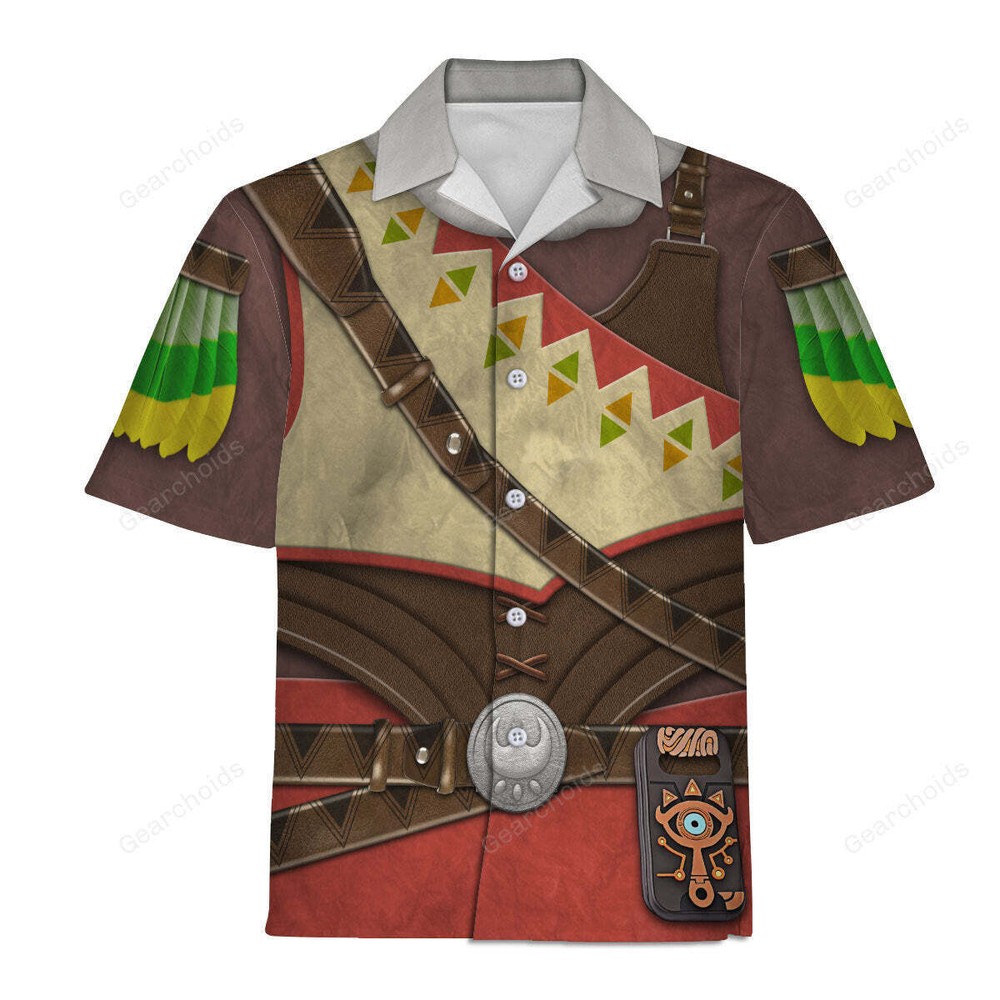 Snowquill Armor Set Link Hawaiian Shirt For Men US Size Summer Style NEW