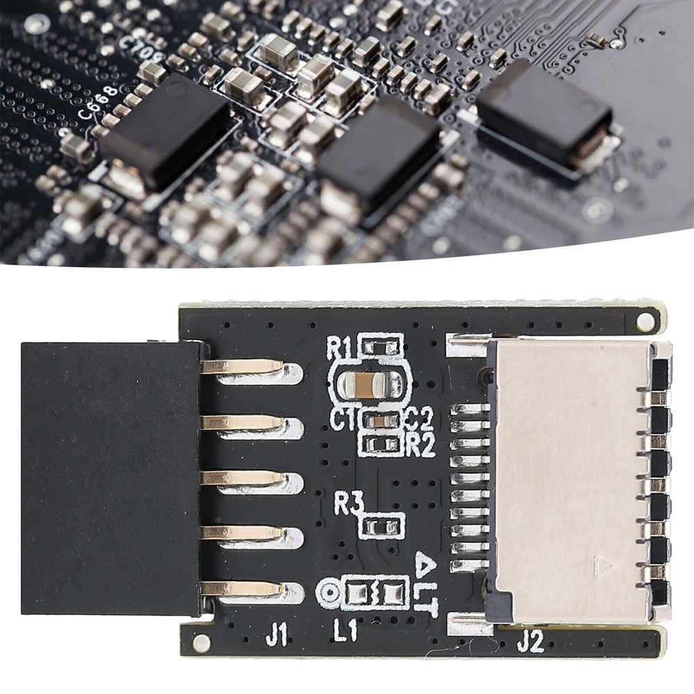 USB 2.0 to Type E & Type C Adapter - 9-Pin to 20-Pin Durable Metal-Plastic Converter