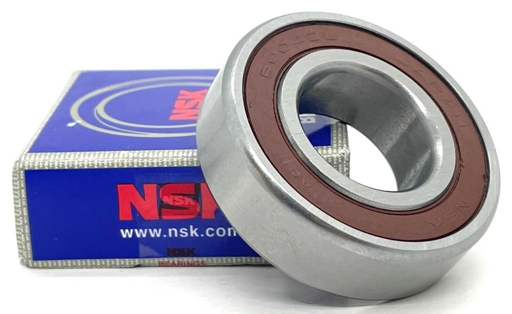NSK 6004 DDUC3 Deep Groove Radial Ball Bearing, Rubber Sealed 20x42x12 mm