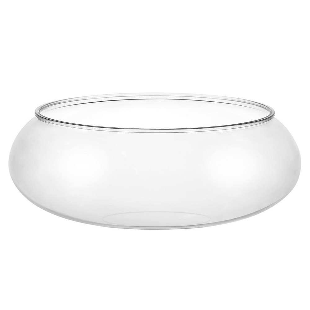 Shallow Round Planter Gold Fish Bowl Office Desktop Tank Aquarium