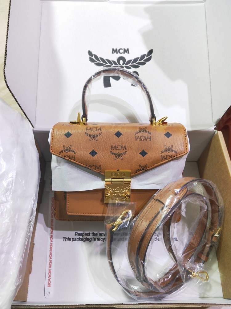MCM Small Tracy Satchel Crossbody Bag
