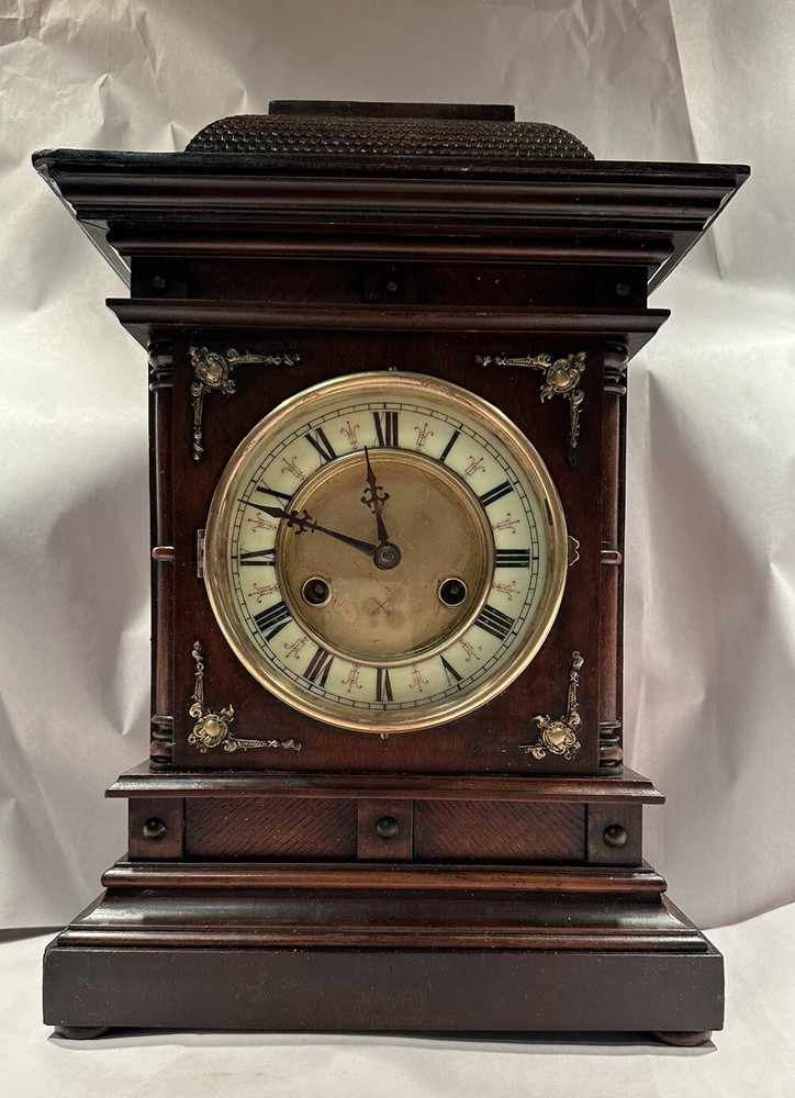 Antique German Bracket Style Mantel Clock
