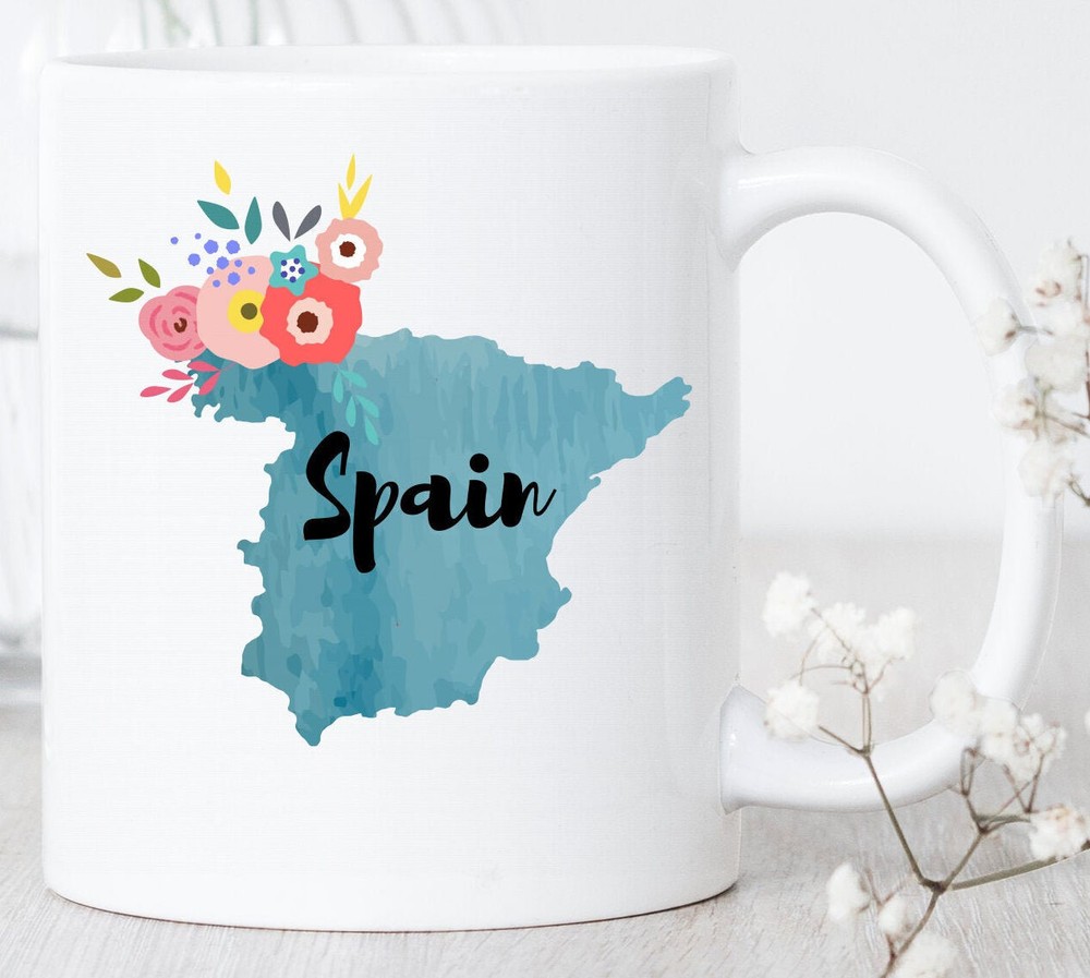 Spanish Pride Map Mug - Perfect Spain Gift for Travel Lovers