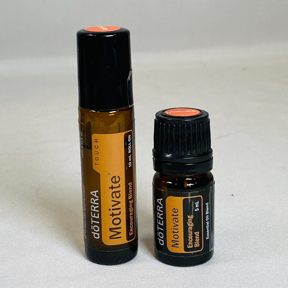 2 doTERRA Motivate Encouraging Blend Essential Oils - 5ml Bottle & Roller