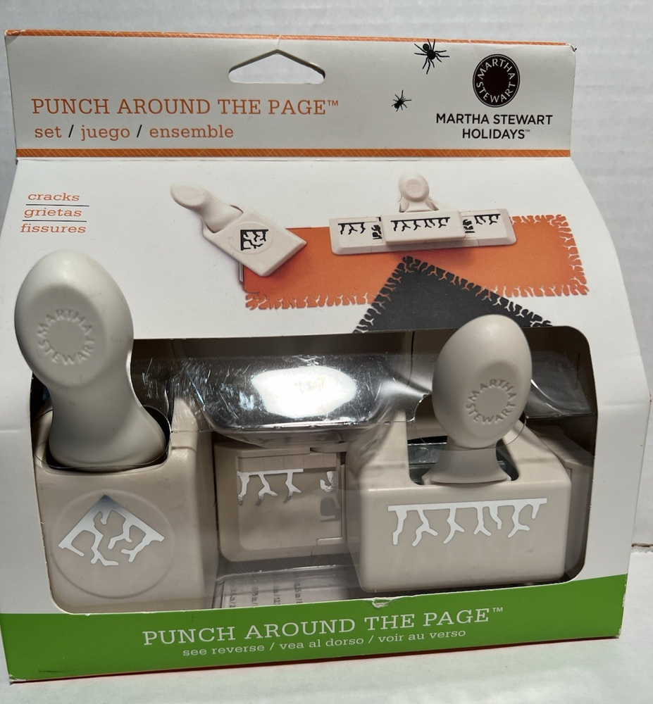 Martha Stewart Crafts Punch Around the Page Set Cracks - Rare Retired NIB NOS
