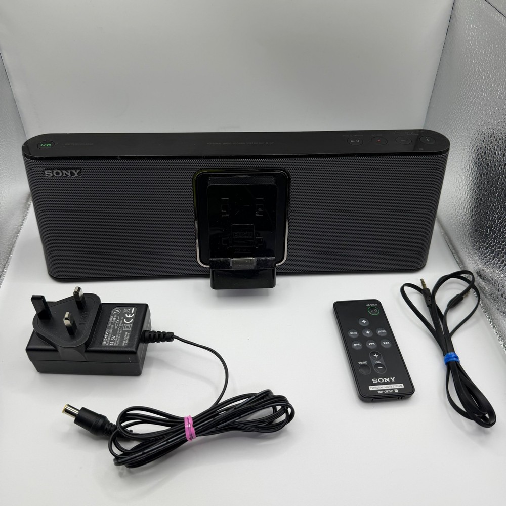 Sony RDP-M15iP speaker 2 way rotating dock  widescreen Iphone ipod Remote cable