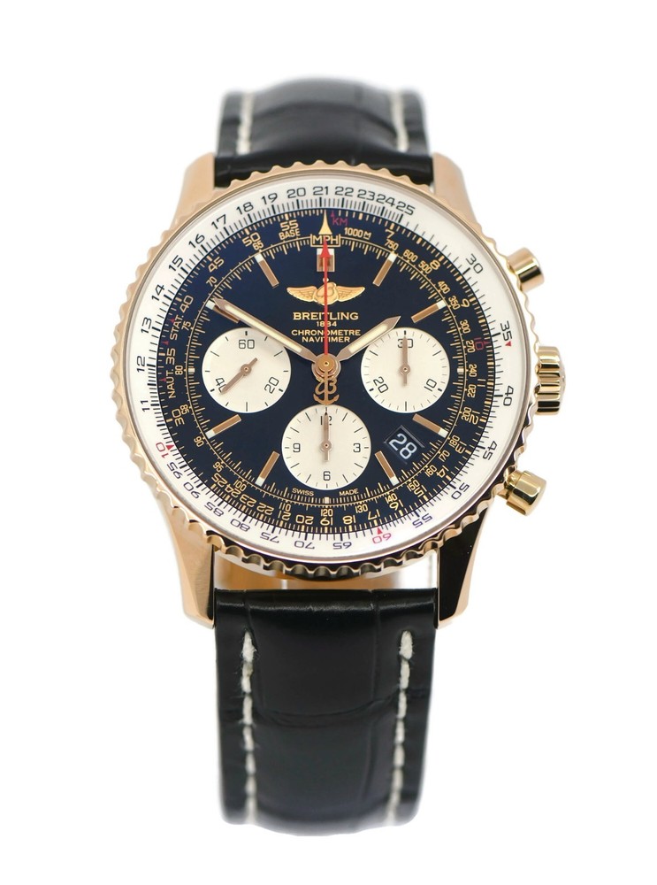 Breitling Navitimer 01 Chronograph 18K Rose Gold Watch RB0120