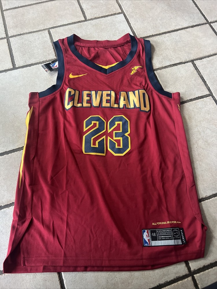 CLEVELAND CAVALIERS LEBRON JAMES ICON SWINGMAN JERSEY NIKE SZ 48 CAVS Aeroswift