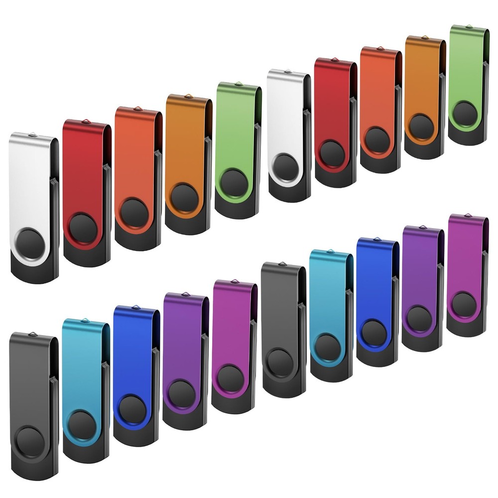 20 Pack USB Flash Drive 64MB Thumb Drives Bulk Small Capacity Memory Stick 10...